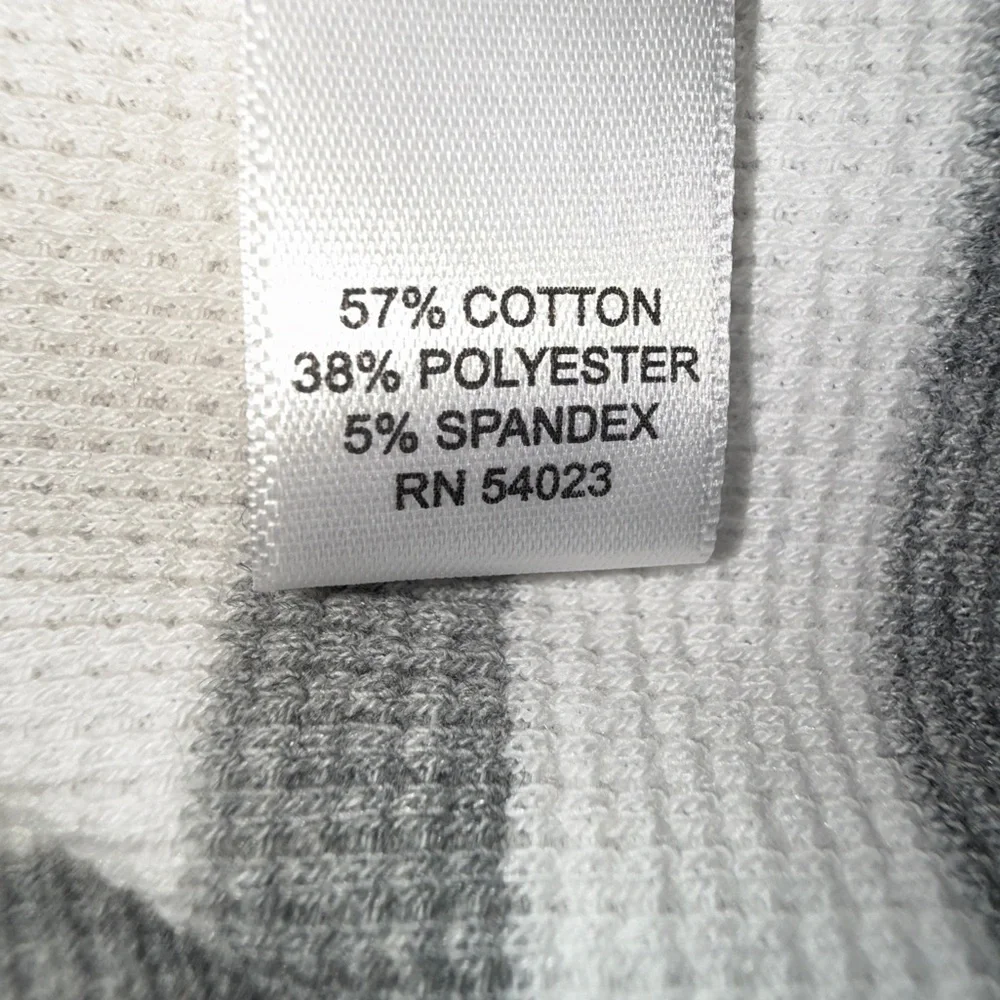 Banana Republic Men’s Pullover Long Sleeve Stripe Crewneck Gray White NWT Size M